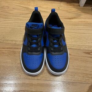 Nike Court Borough Low Recraft Boys Girls Little Kid Sneaker Size 1 Black/Blue
